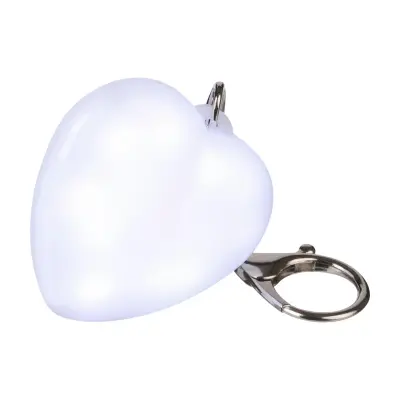 Portachiavi con torcia GLEAMO cuore 10 LED ricaricabile USB-C - Immagine 5