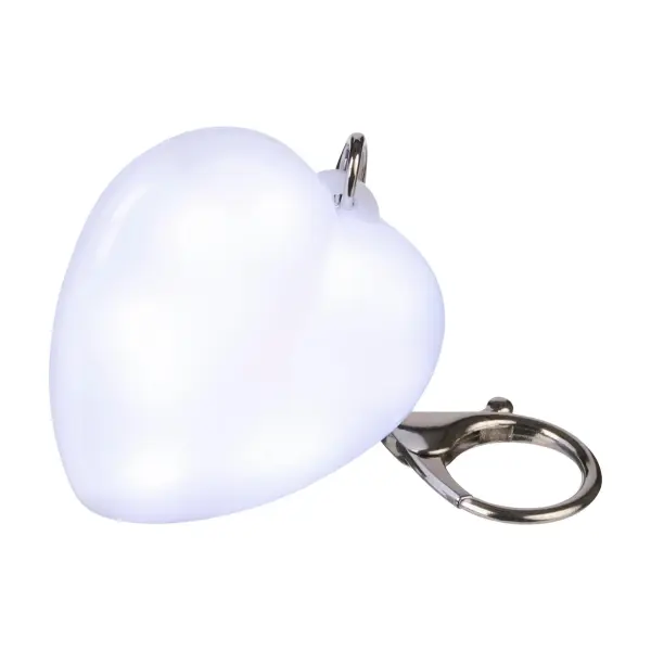 Portachiavi con torcia GLEAMO cuore 10 LED ricaricabile USB-C - Immagine 5