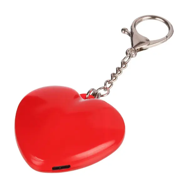 Portachiavi con torcia GLEAMO cuore 10 LED ricaricabile USB-C - Immagine 10