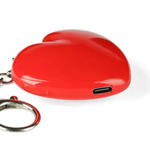 Portachiavi con torcia GLEAMO cuore 10 LED ricaricabile USB-C - Immagine 17