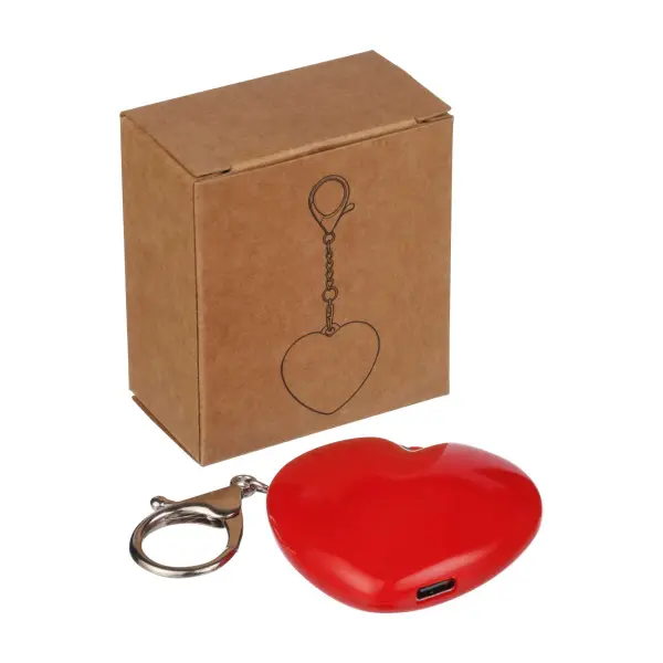 Portachiavi con torcia GLEAMO cuore 10 LED ricaricabile USB-C - Immagine 19
