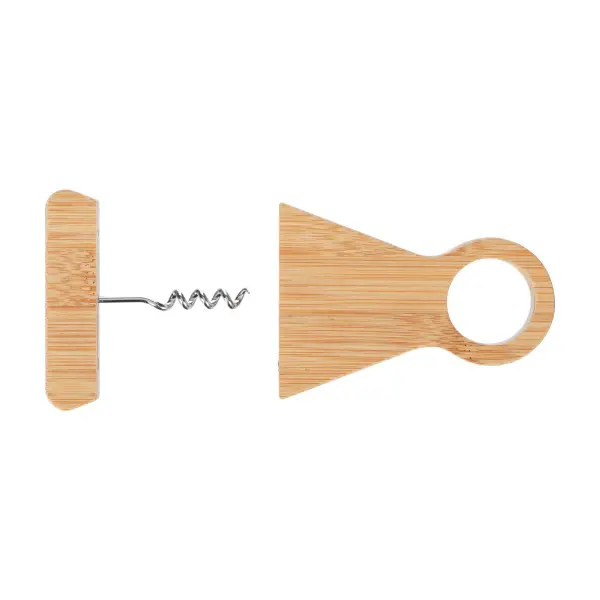 Portabottiglia Vincio in bambù riciclato con cavatappi magnetico - Immagine 6