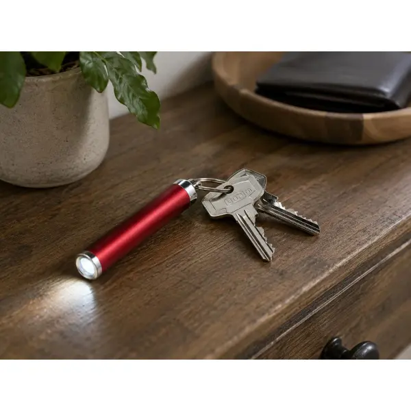 Portachiavi con mini torcia LED Zola - Immagine 16