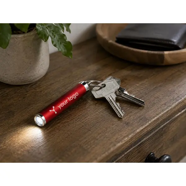 Portachiavi con mini torcia LED Zola - Immagine 9