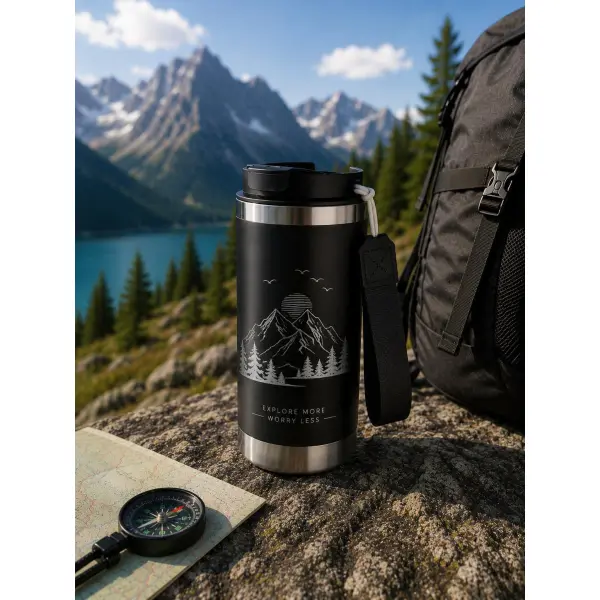 Tazza termica KAYLA riciclata 500 ml con logo - Immagine 27