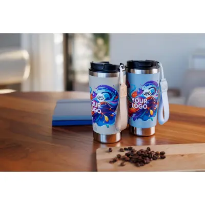 Tazza termica KAYLA riciclata 500 ml con logo - Immagine 14