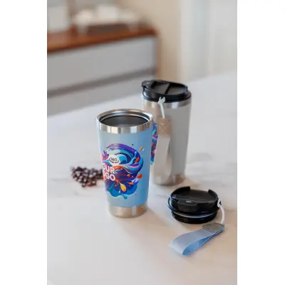 Tazza termica KAYLA riciclata 500 ml con logo - Immagine 16