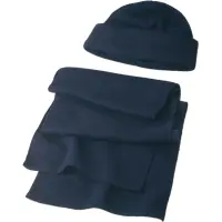 Set cappello e sciarpa in pile Russo