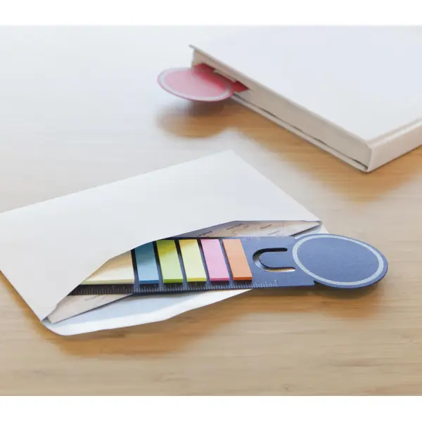 Segnalibro CLAY con post-it e righello cm/pollici - Immagine 2