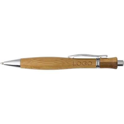 Penna a sfera in legno Meera - Immagine 5