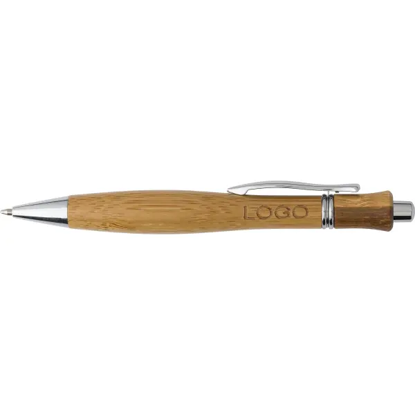 Penna a sfera in legno Meera - Immagine 5