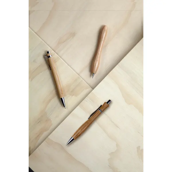 Penna a sfera in legno Meera - Immagine 3