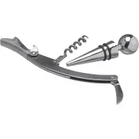 Set vino 2 accessori in acciaio inox Eve