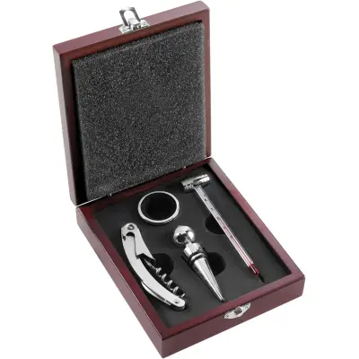 Set vino 4 accessori in acciaio inox Brady - Immagine 2