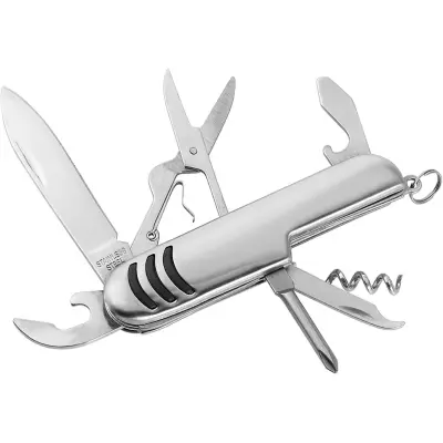 Coltellino tascabile 7 funzioni in acciaio inox Aiden - Immagine 2