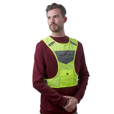 Gilet riflettente MINNA in nylon 600D personalizzabile - Immagine 3