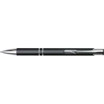 Penna a sfera in alluminio con strato gommoso Yvette