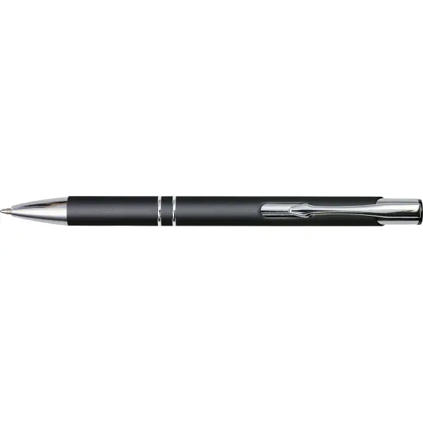 Penna a sfera in alluminio con strato gommoso Yvette - Immagine 1
