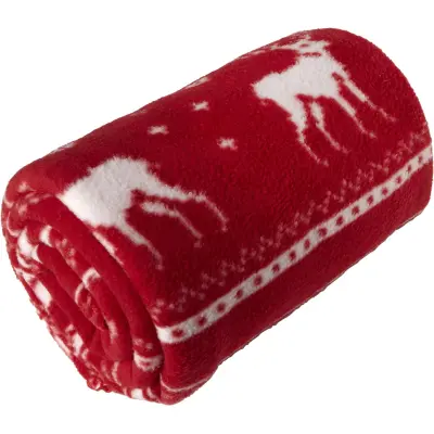 Coperta in pile a tema natalizio con renne design Jane - Immagine 1