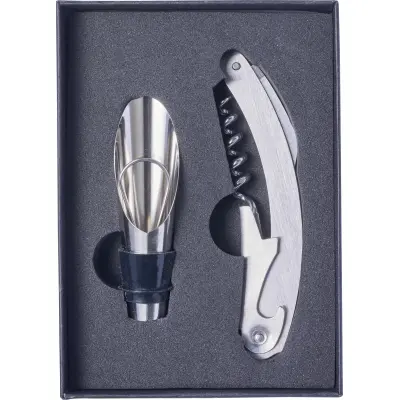 Set da vino 2 accessori in acciaio inox Dale - Immagine 1