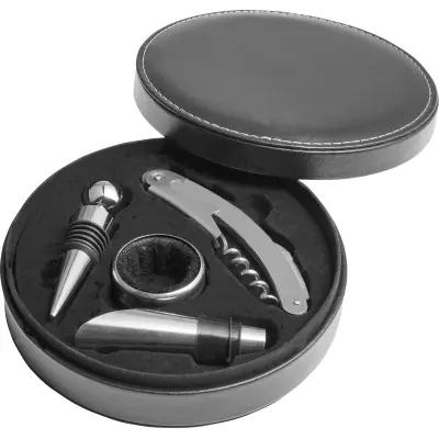 Set da vino 4 accessori in acciaio inox Jeremy