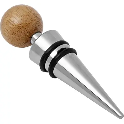 Set vino in bamboo ed acciaio inox Leonie - Immagine 4