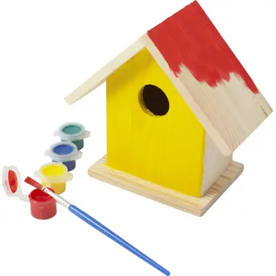 Voliera in legno con set da pittura Wesley - Immagine 2