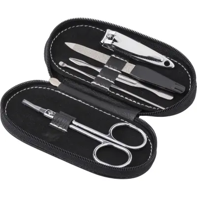 Set manicure in acciaio inox con custodia Blake