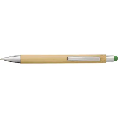 Penna a sfera in bamboo capacitiva refill blu Claire - Immagine 4