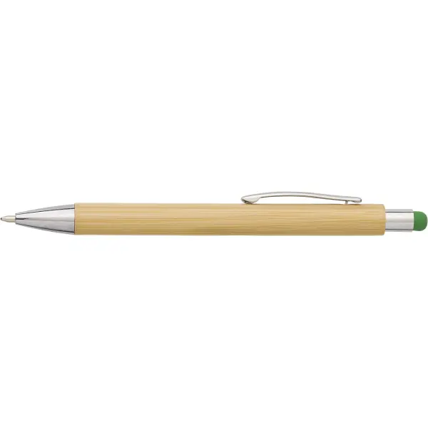 Penna a sfera in bamboo capacitiva refill blu Claire - Immagine 2