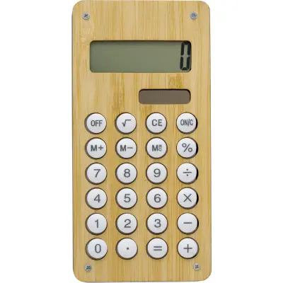 Calcolatrice in bamboo e ABS Thomas - Immagine 5