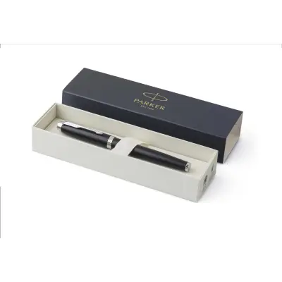 Penna in metallo PARKER IM cromata personalizzabile - Immagine 2