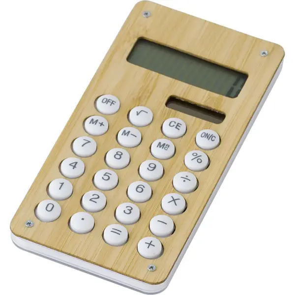 Calcolatrice in bamboo e ABS Thomas - Immagine 1