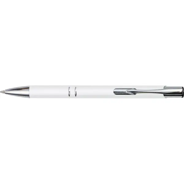 Penna a sfera in alluminio con strato gommoso Yvette - Immagine 4