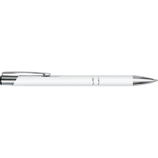 Penna a sfera in alluminio con strato gommoso Yvette - Immagine 5
