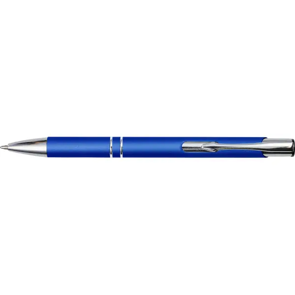 Penna a sfera in alluminio con strato gommoso Yvette - Immagine 6