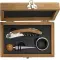 Set vino in bamboo ed acciaio inox Leonie - Anteprima 7