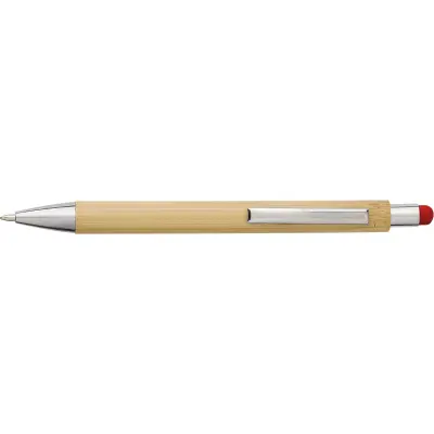 Penna a sfera in bamboo capacitiva refill blu Claire - Immagine 3