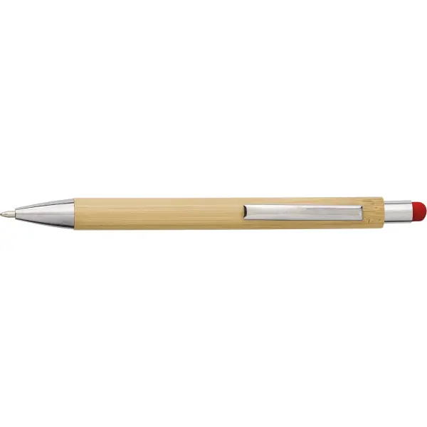 Penna a sfera in bamboo capacitiva refill blu Claire - Immagine 3