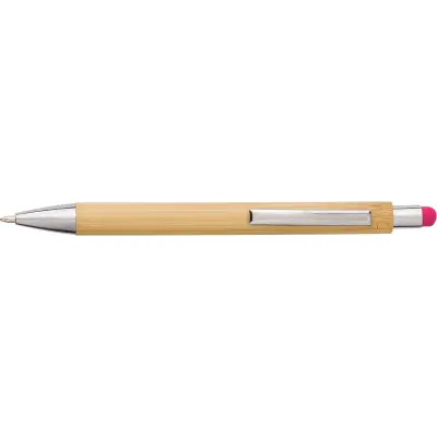 Penna a sfera in bamboo capacitiva refill blu Claire - Immagine 7