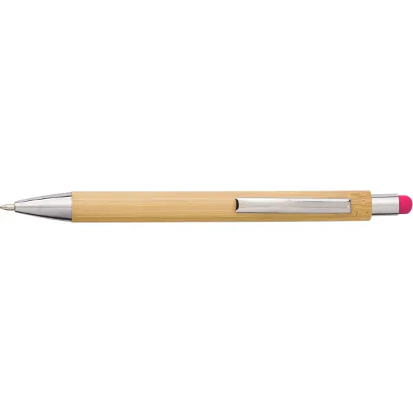 Penna a sfera in bamboo capacitiva refill blu Claire - Immagine 7
