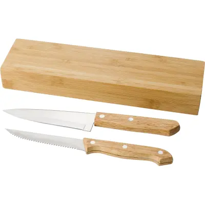 Set 2 coltelli in bamboo confezione Tony