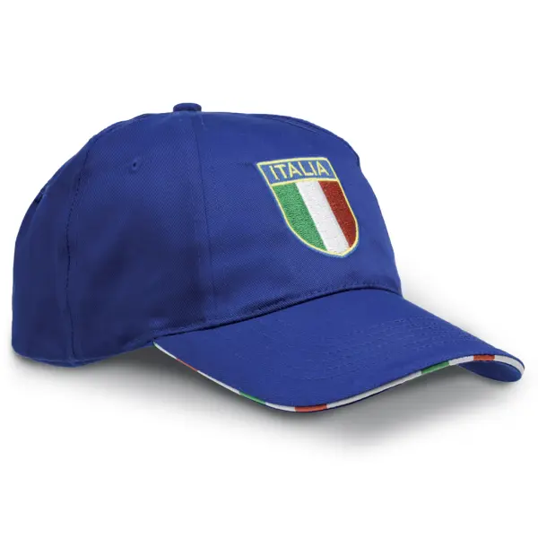 Cappellino con scudetto Italia NAZZARENO - Immagine 1