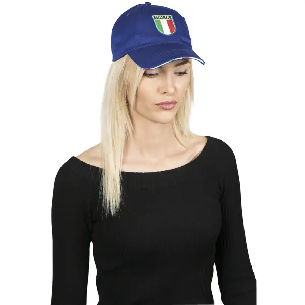 Cappellino con scudetto Italia NAZZARENO - Immagine 2