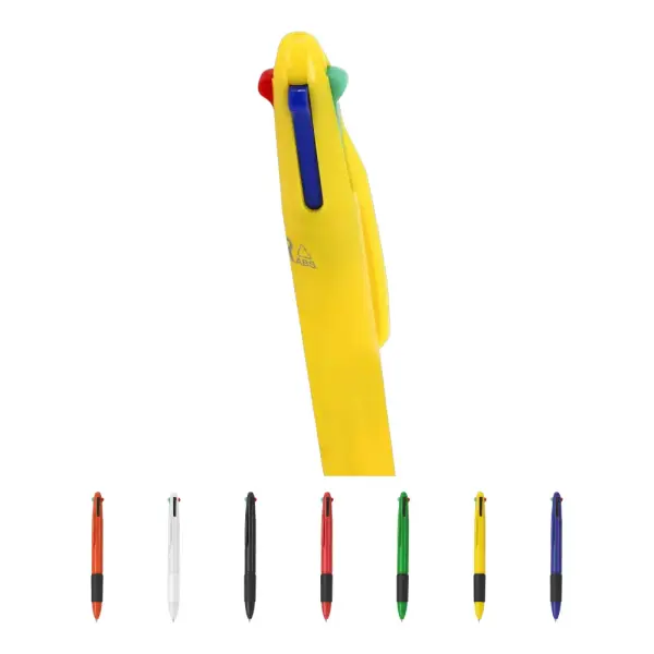 Penna multicolore ZORZAL con ABS riciclato resistente - Immagine 1