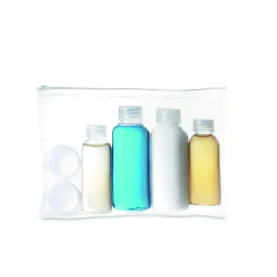 Set da viaggio AIRPRO con 4 flaconi e porta lenti