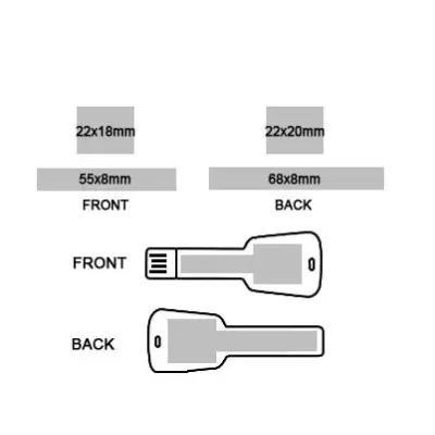 USB 4GB Chiavetta USB Pubblicitaria - Chiave II - Immagine 2