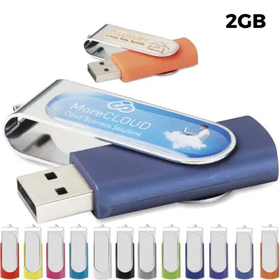 USB 2GB Flash Drive Pubblicitaria - Twister Doming - Immagine 1