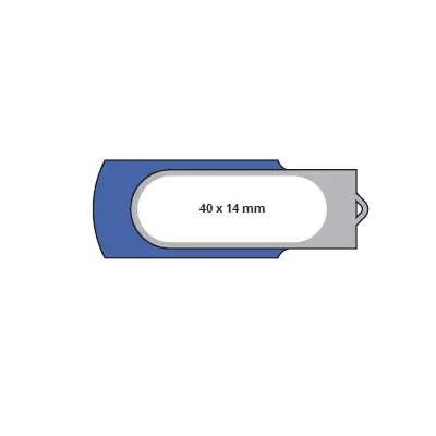 USB 4GB Chiavetta USB Personalizzabile - Twister Doming - Immagine 2