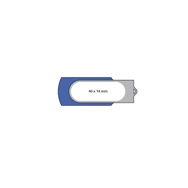 USB 4GB Chiavetta USB Personalizzabile - Twister Doming - Immagine 2